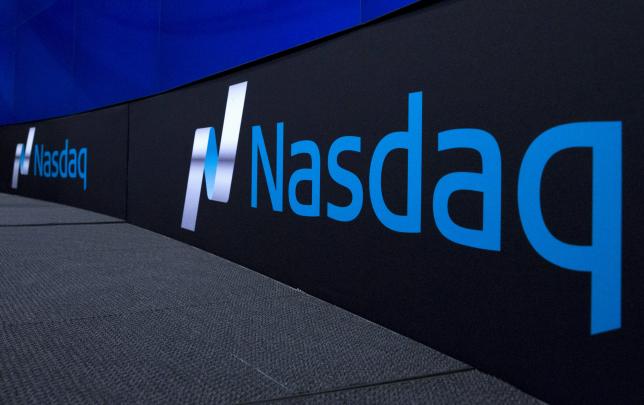 The Nasdaq logo is displayed at the Nasdaq Market site in New York September 2, 2015. REUTERS/Brendan McDermid